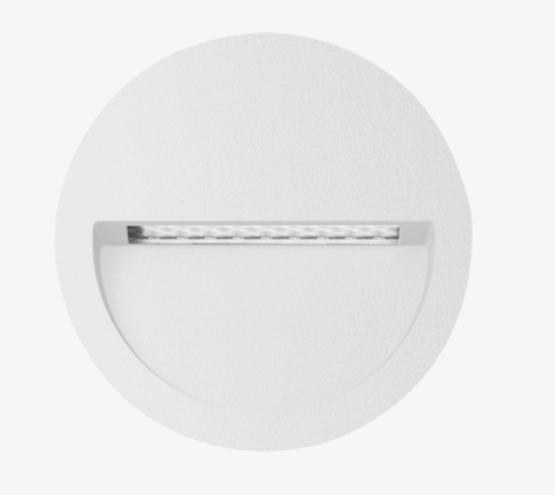 ZAC WHITE 12/24V 5W 3CCT ROUND RECESSED WALL LIGHT IP65